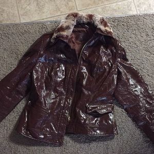 Leather jacket size s